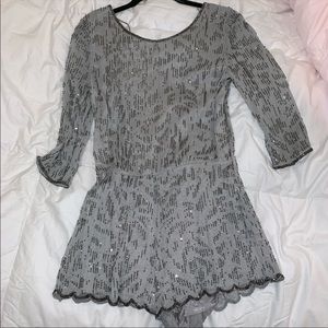 Free People sequin romper